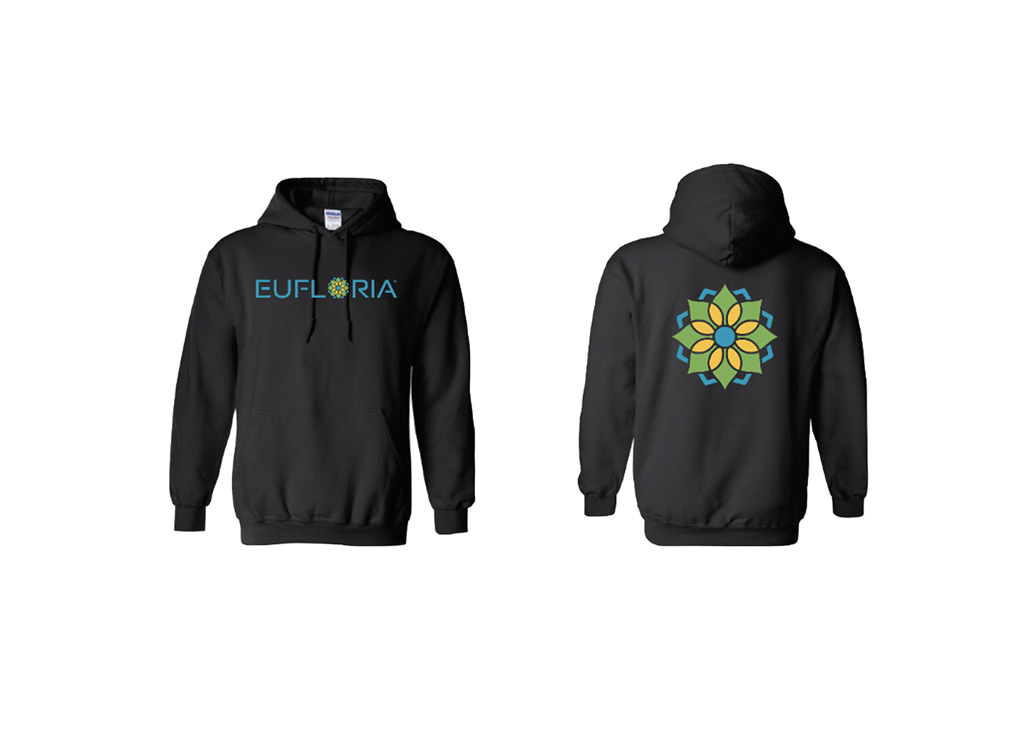 Eufloria Black Hoodie